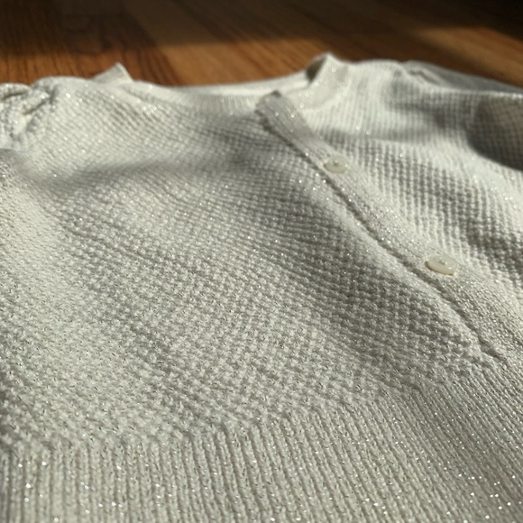Baby Gap Ivory Sparkle Cardigan, 18-24 months - Picture 2 of 7
